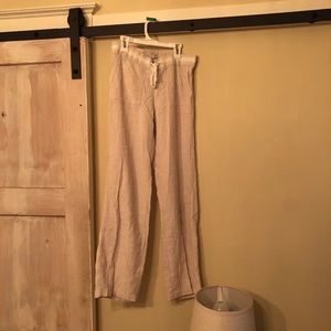 Wide Leg Linen Pants